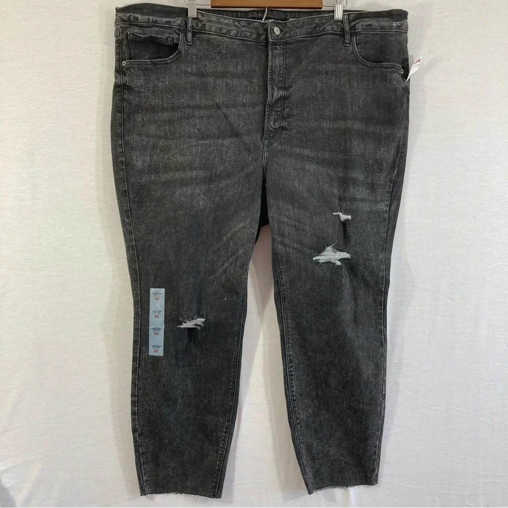 New Old Navy High-Rise Rockstar Super‎ Skinny Distressed Jeans Size 28